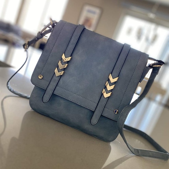 Handbags - Large Flapover Crossbody Bag